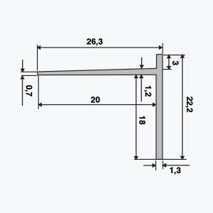 TEMPOLISTEL® B102 Apturošanas profils BA 18 - Image 2