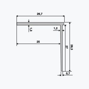 TEMPOLISTEL® B107 Ģipškartona plākšņu apturēšanas profils BA25 - Image 2