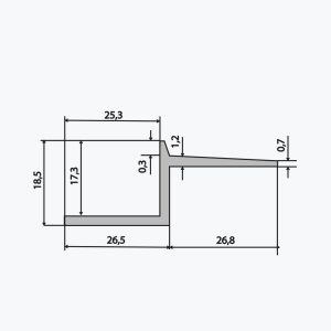 TEMPOLISTEL® B114 profils tukšajai šuvei - Image 2
