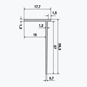 TEMPOLISTEL® B119 BA15 starpsienu noslēguma profils - Image 2